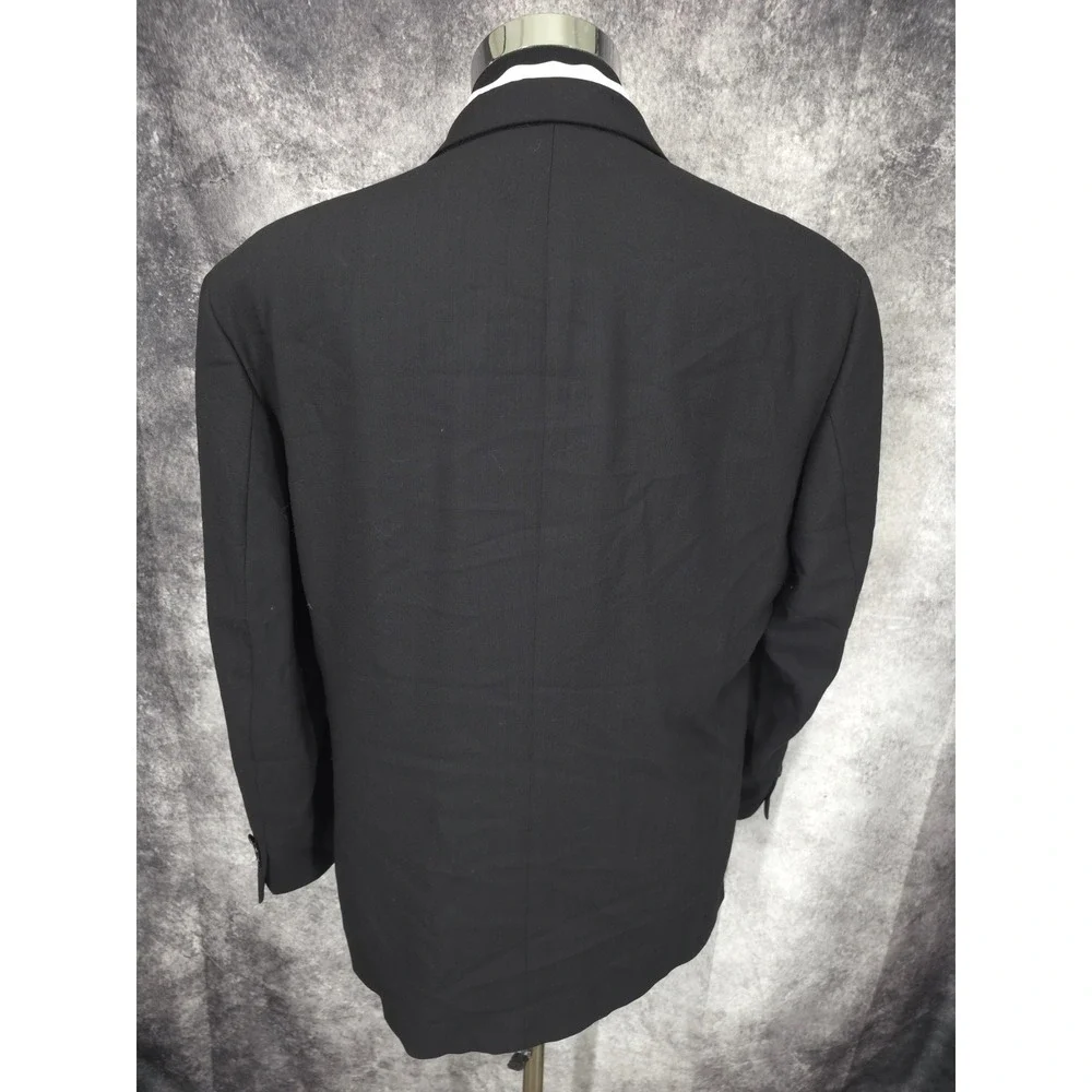 Gianfranco Ruffini  Blazer Jacket Mens 40S Black Sports Coat 3 Buttons Business‎